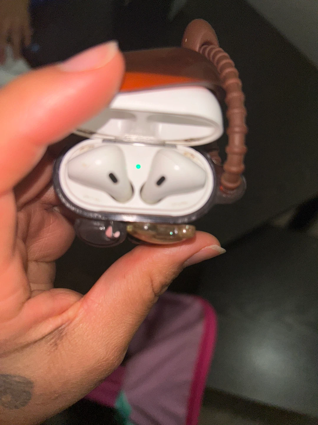 Apple AirPods Pro with Cute Bear and Coffee Design - photo 2