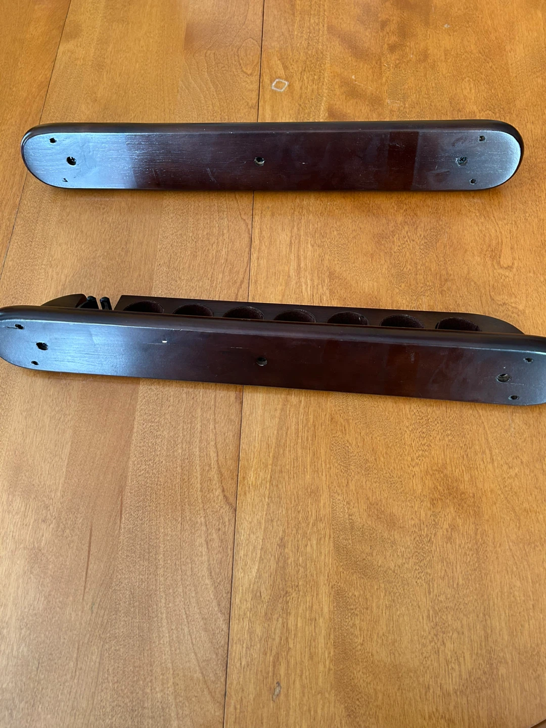 Wooden Billiard Cue Racks (Set of 2)