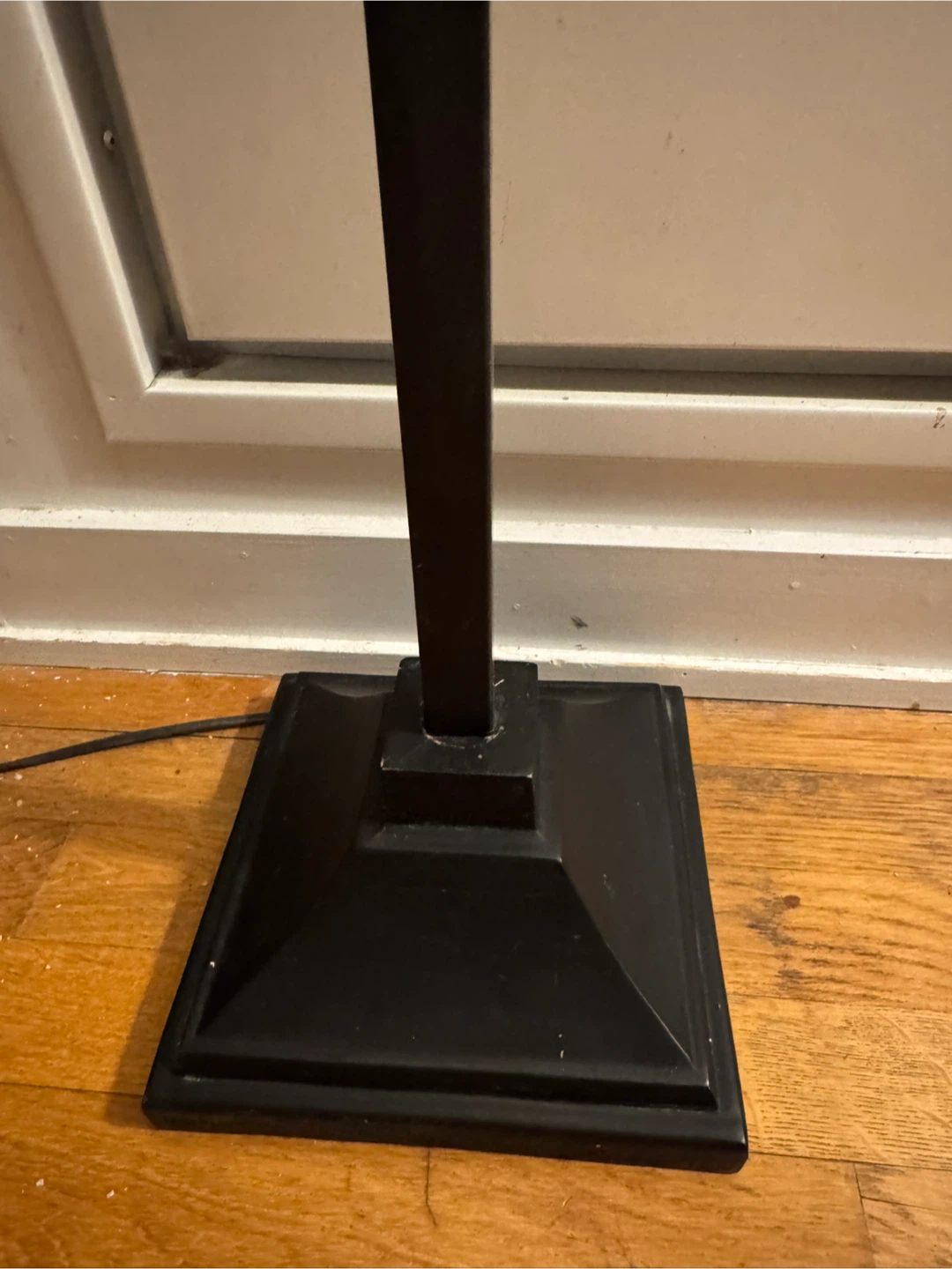 Black Floor Lamp with Beige Shade - photo 2