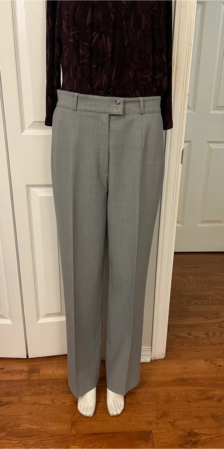 Brax Future Wool Stretch Dress Pants - Grey