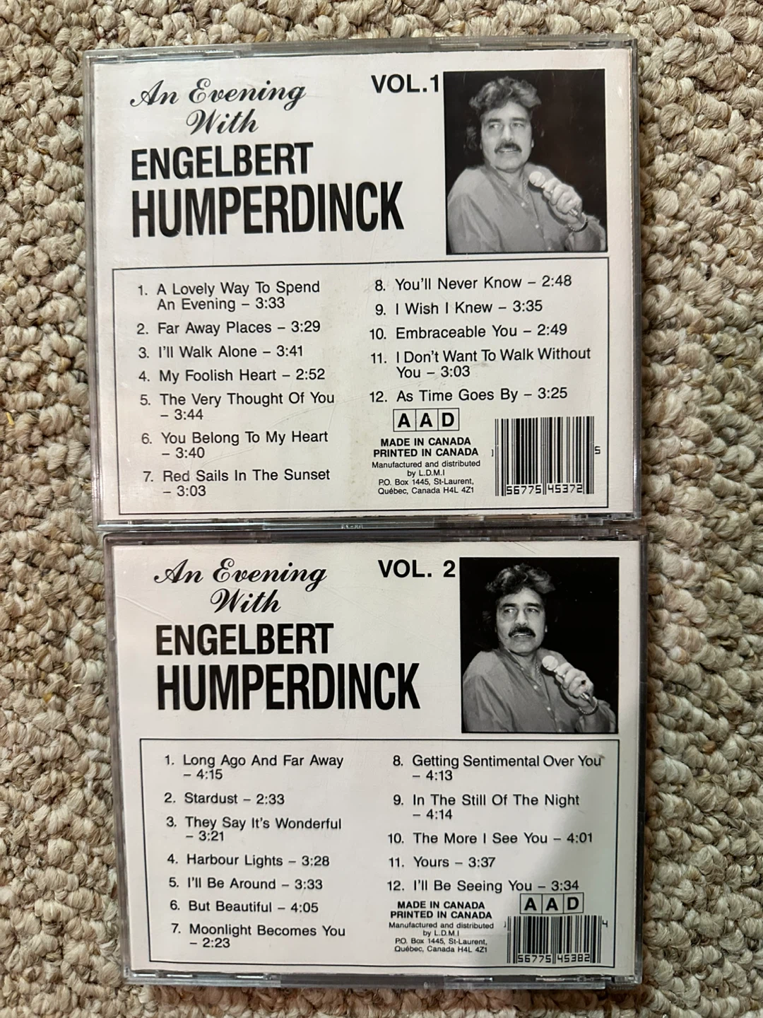 Engelbert Humperdinck An Evening With Volume 1 & 2 CDs - photo 2
