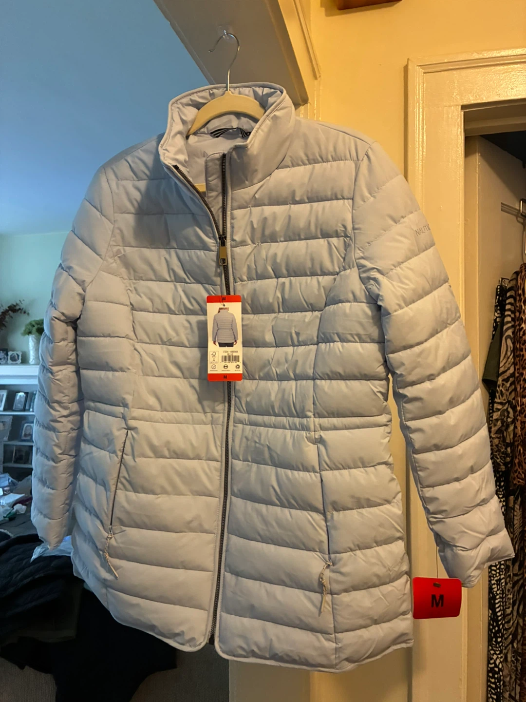 Nautica Puffer Jacket - Light Blue - Size M