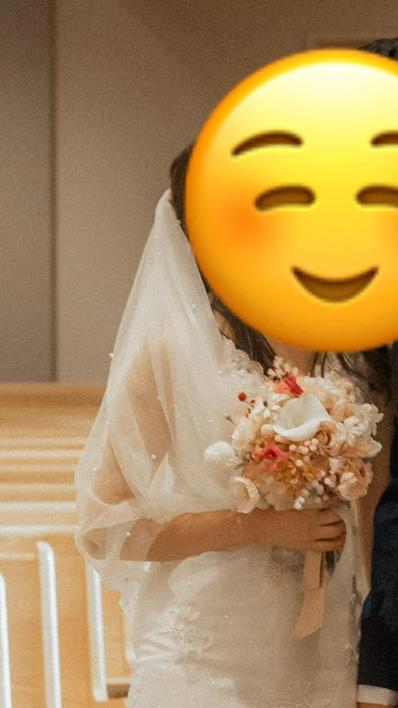 Wedding Veil with Pearls-no blusher
