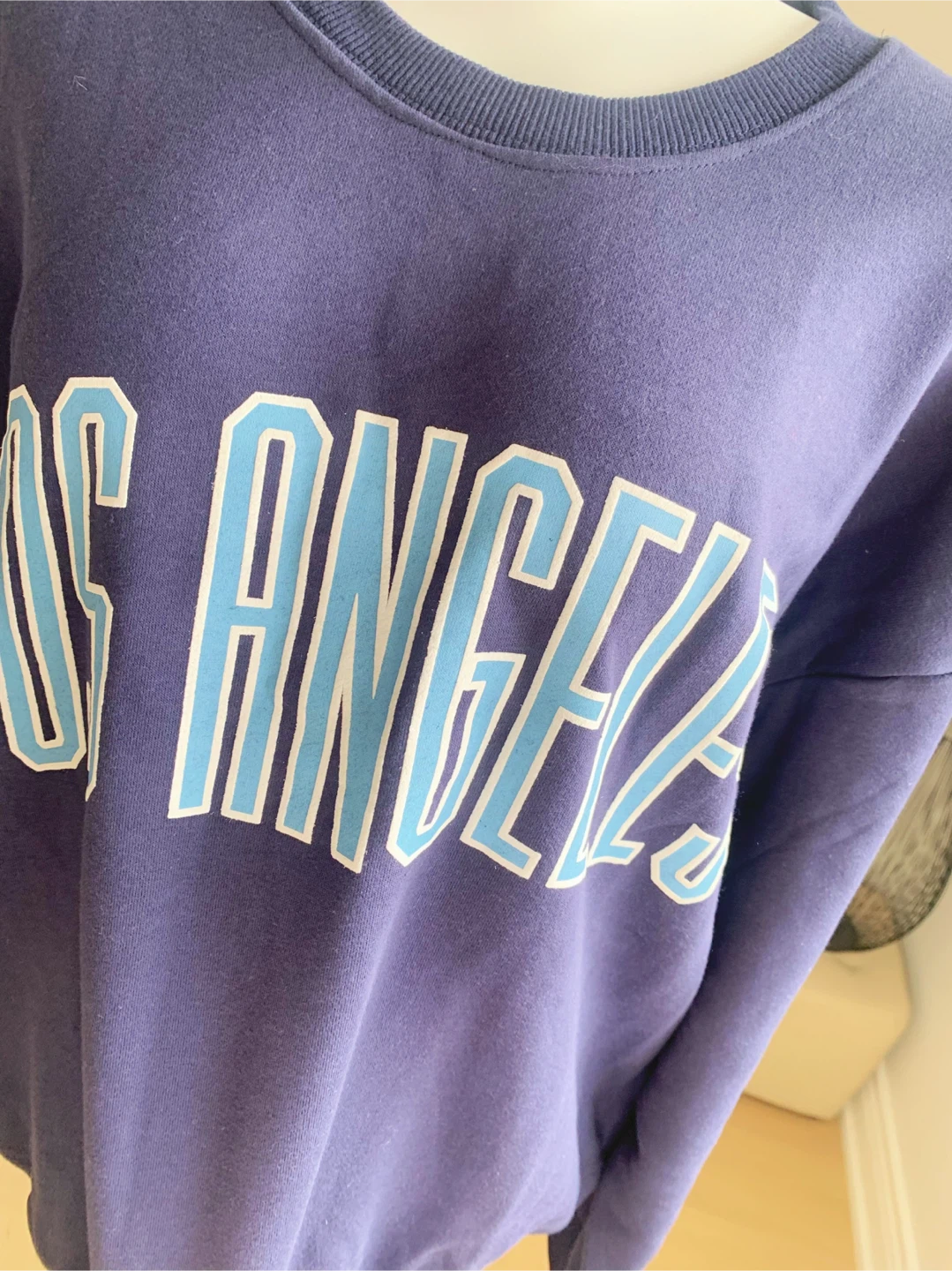 Navy Blue Los Angeles Oversized Crewneck Sweatshirt - photo 2