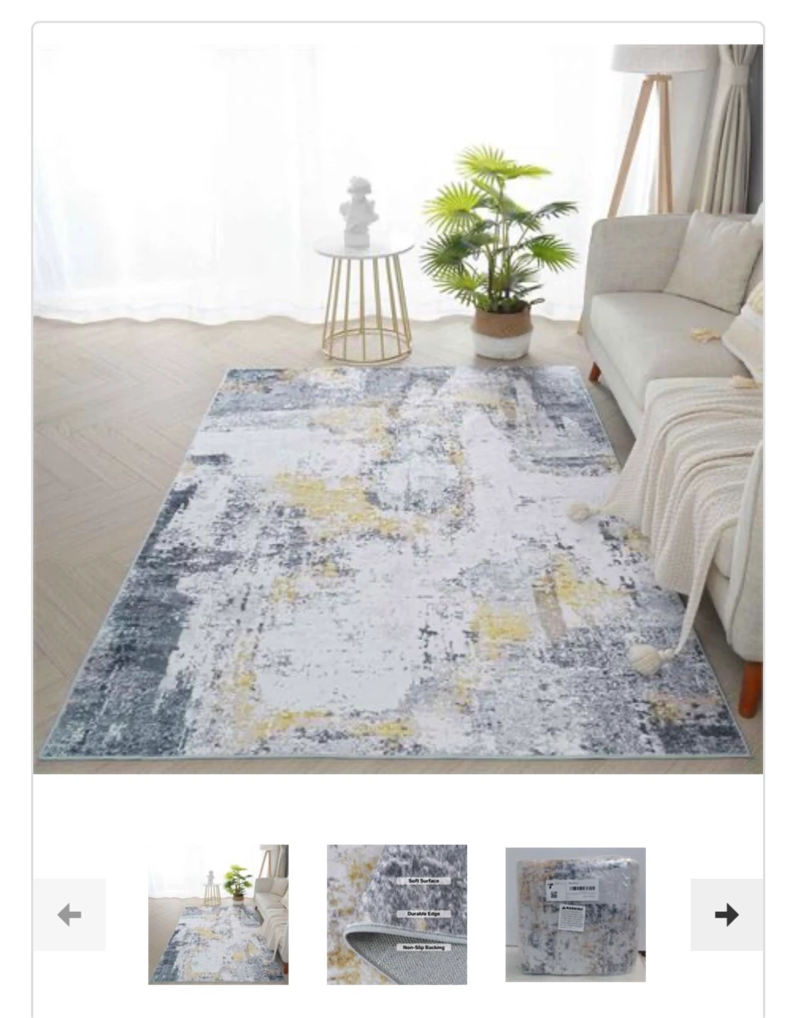 Modern Abstract Area Rug 3x5 - photo 3