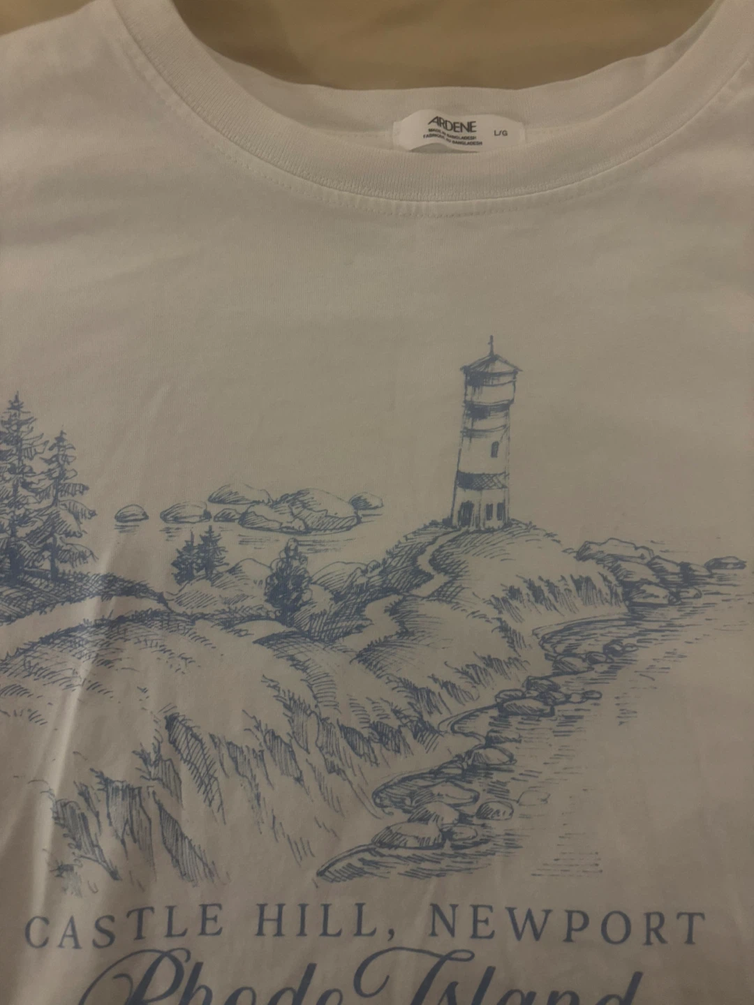 Ardene White Graphic T-Shirt - L - photo 2