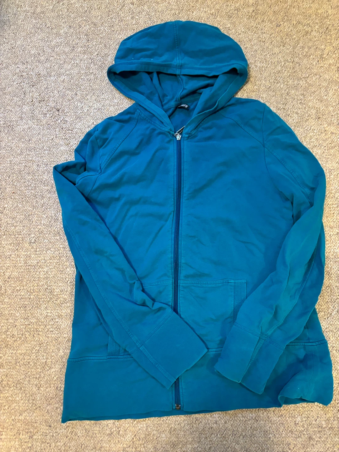 Teal Zip-Up Hoodie xl girls