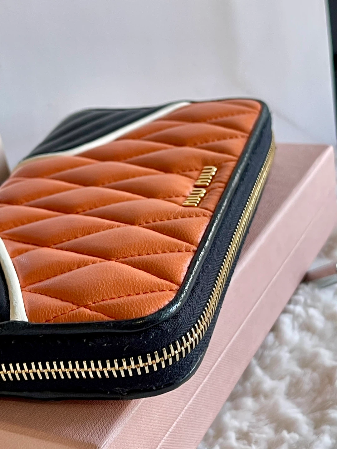 Miu Miu Quilted Leather Zip Around Wallet - photo 3