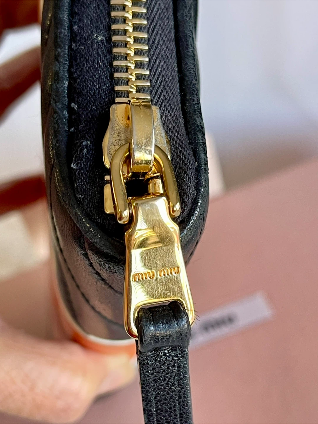 Miu Miu Quilted Leather Zip Around Wallet - photo 5