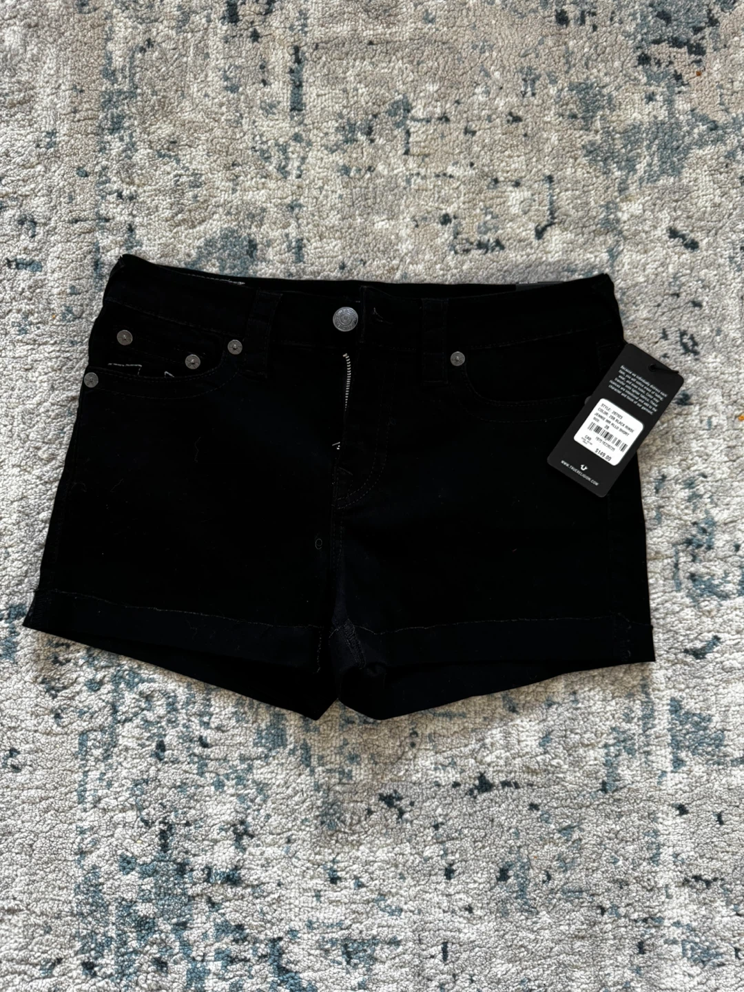 NEWW!!True Religion Jennie Black Shorts W28 - photo 2