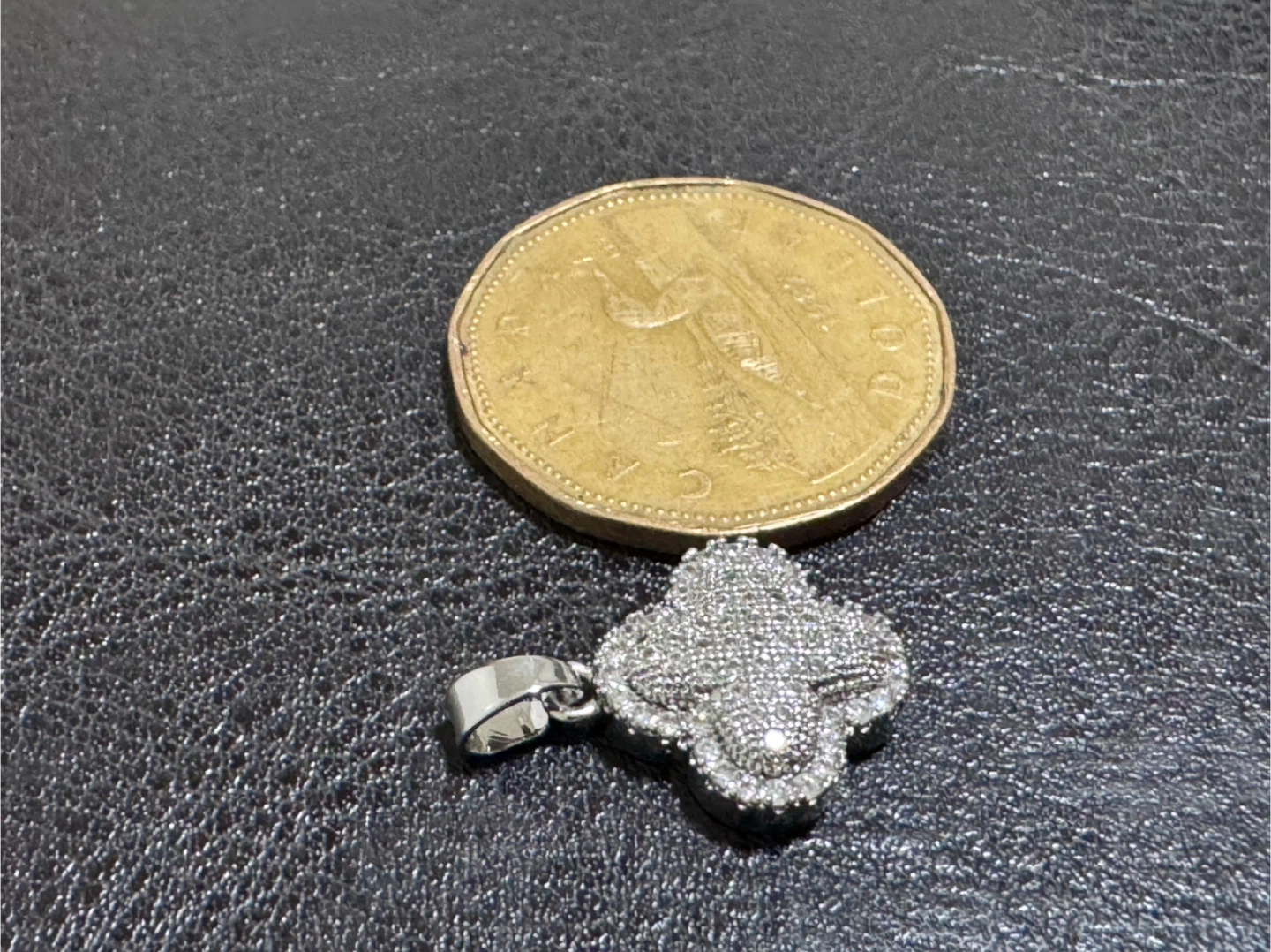 Clover Charm Pendant with Stones - photo 4