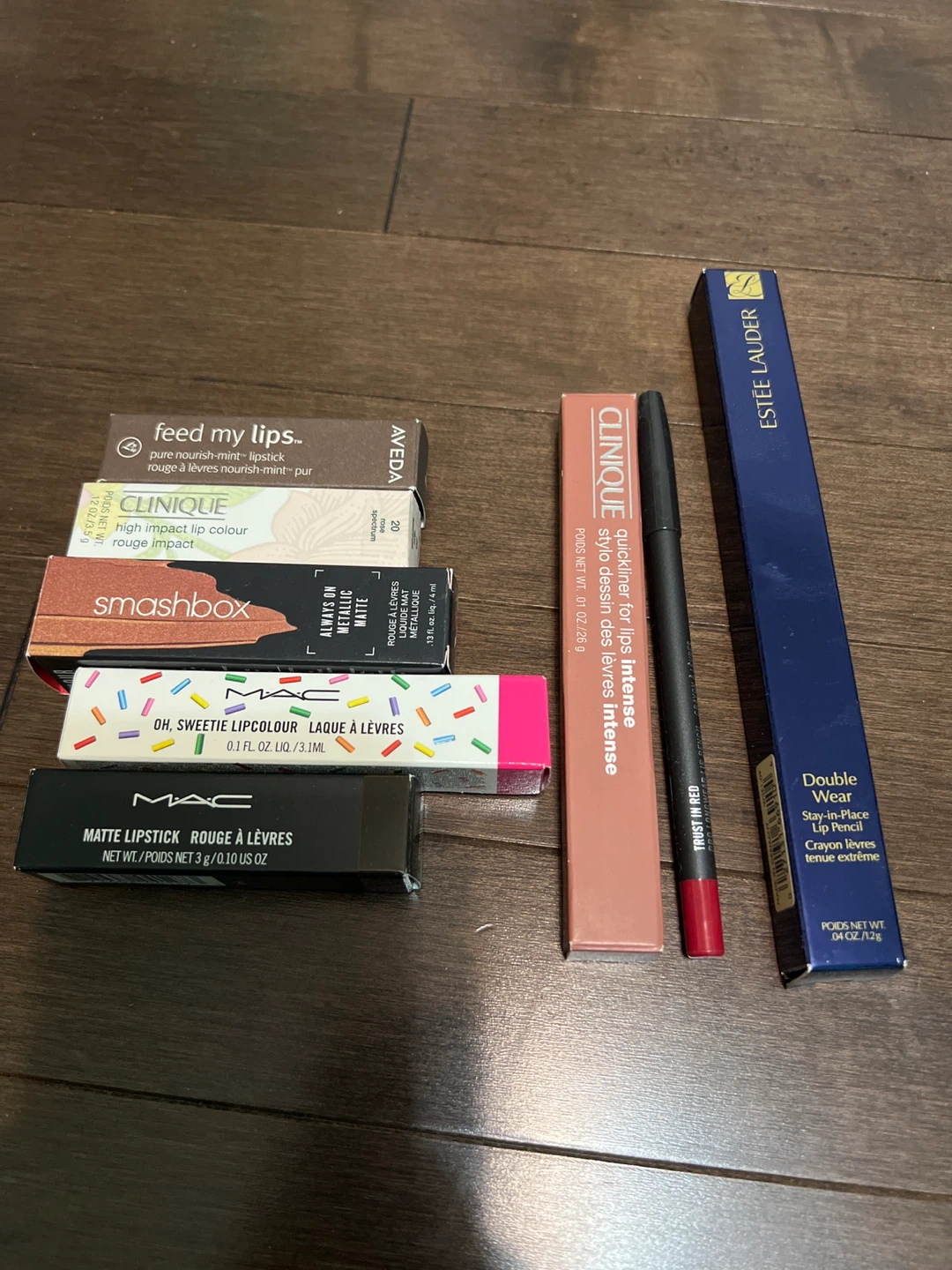 MAC, Smashbox, Clinique & Estée Lauder Lip sticks & liners