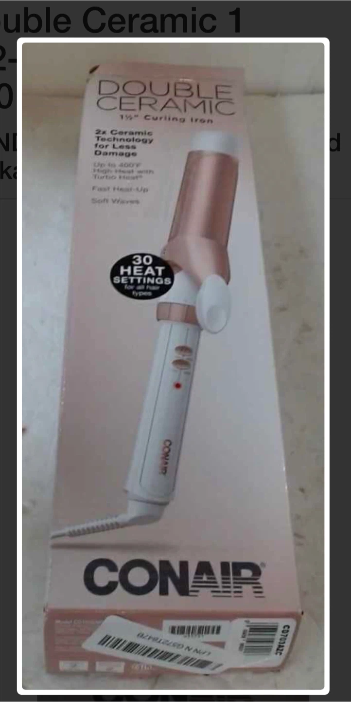 Double Ceramic 1 1/2” Curling Iron - photo 2