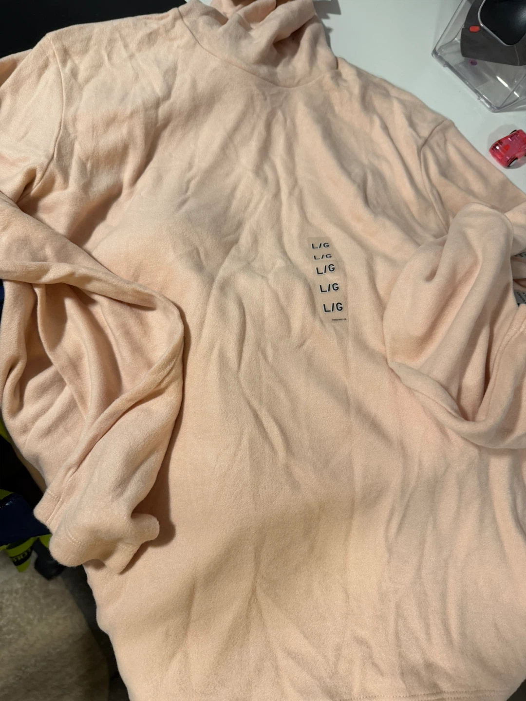 Pink Acrylic Blend Sweater L/G - photo 2