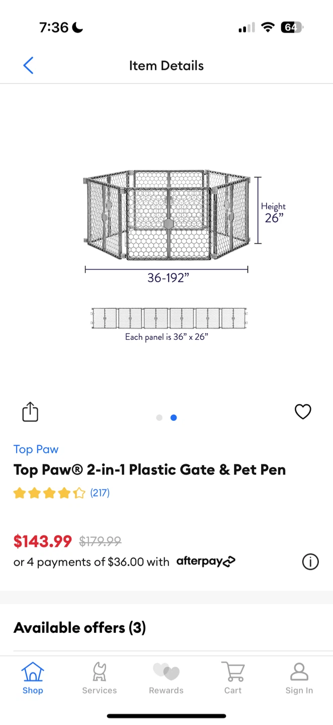 Top Paw 2-in-1 Plastic Gate & Pet Pen - photo 2