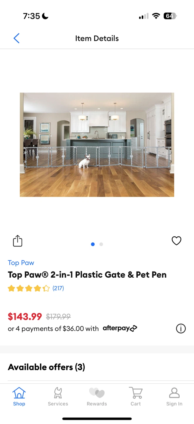 Top Paw 2-in-1 Plastic Gate & Pet Pen
