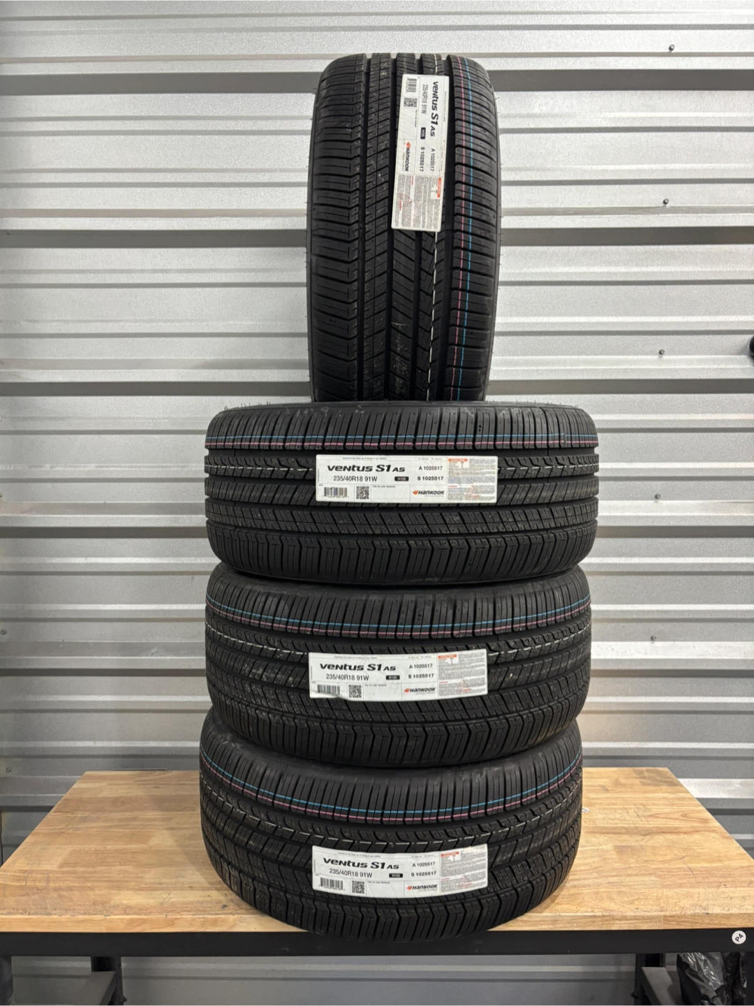 235/40R18 Hankook Ventus S1 all season - NEW set of 4 - photo 3