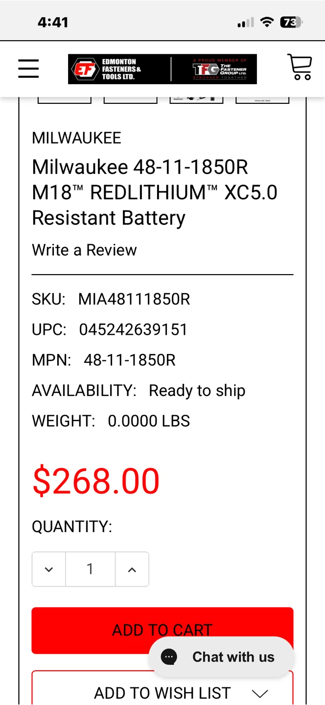 Milwaukee M18 REDLITHIUM XC5.0 Battery 48-11-1850R - photo 2