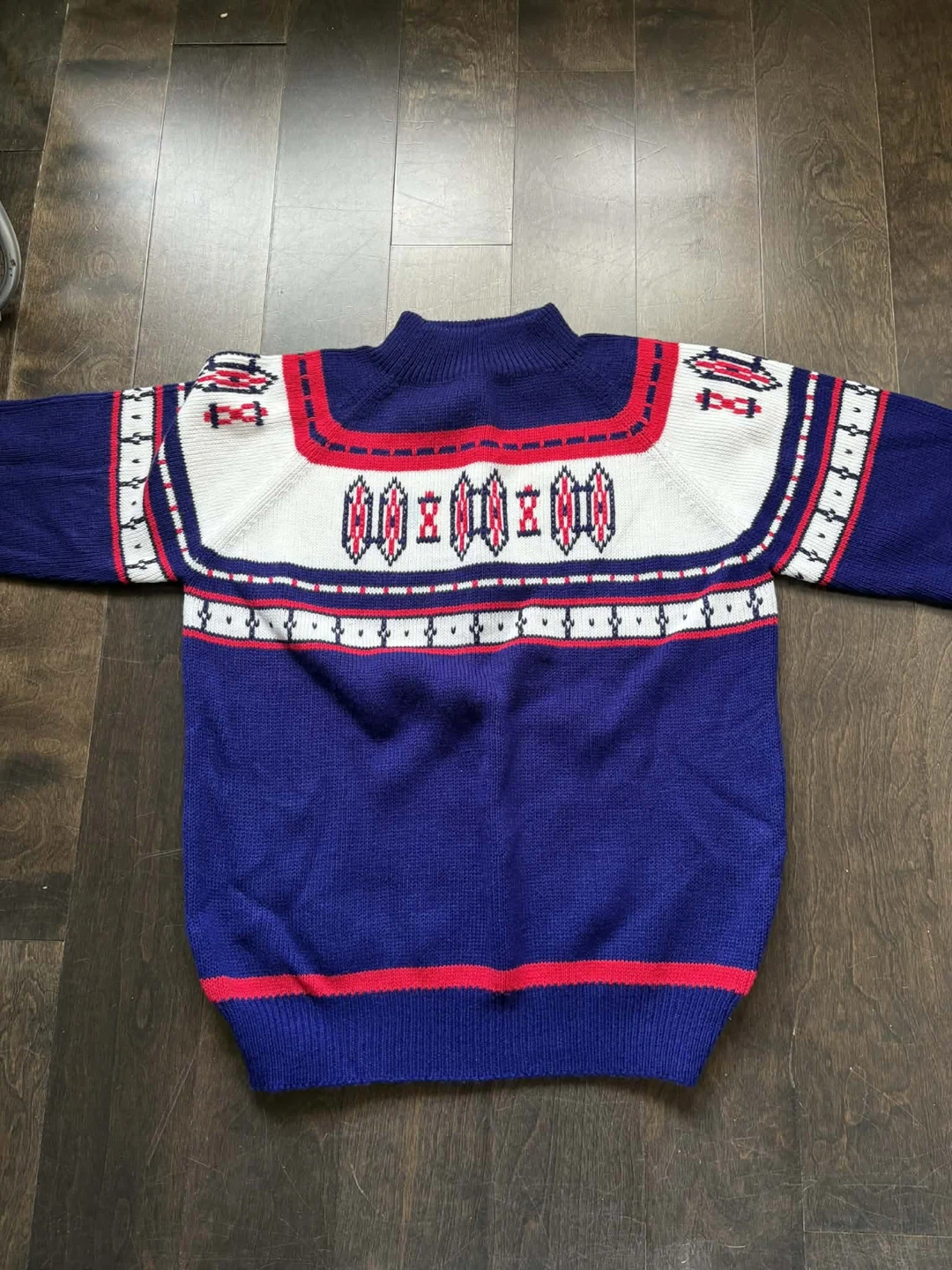 Blue Nordic Fair Isle Sweater - photo 2