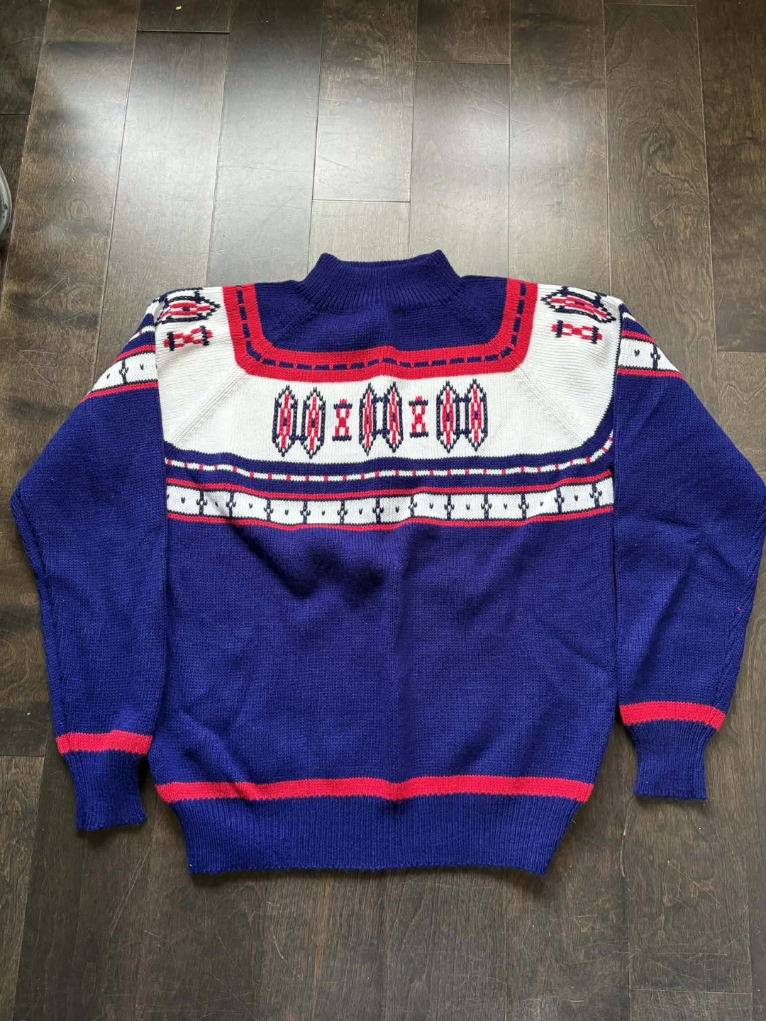 Blue Nordic Fair Isle Sweater