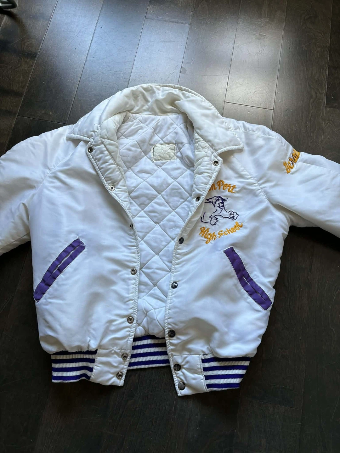 White "Carson-Palms High School" Letterman Jacket