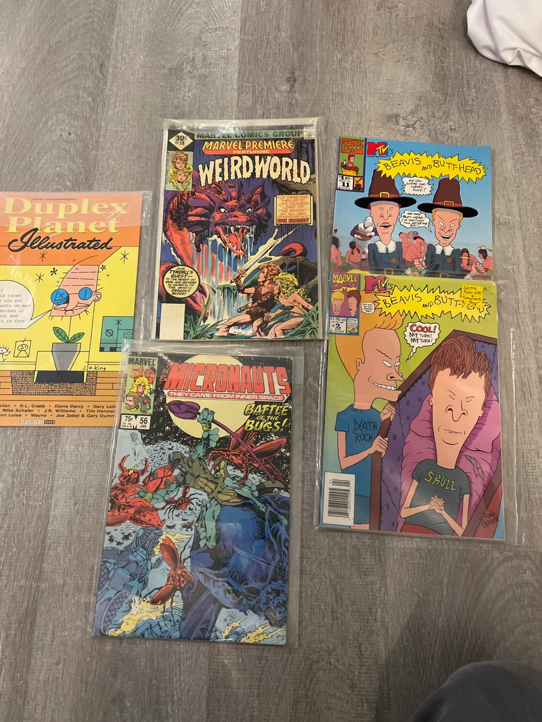 5 Vintage Marvel & MTV- Beavis & Butt Marvel, Micronauts