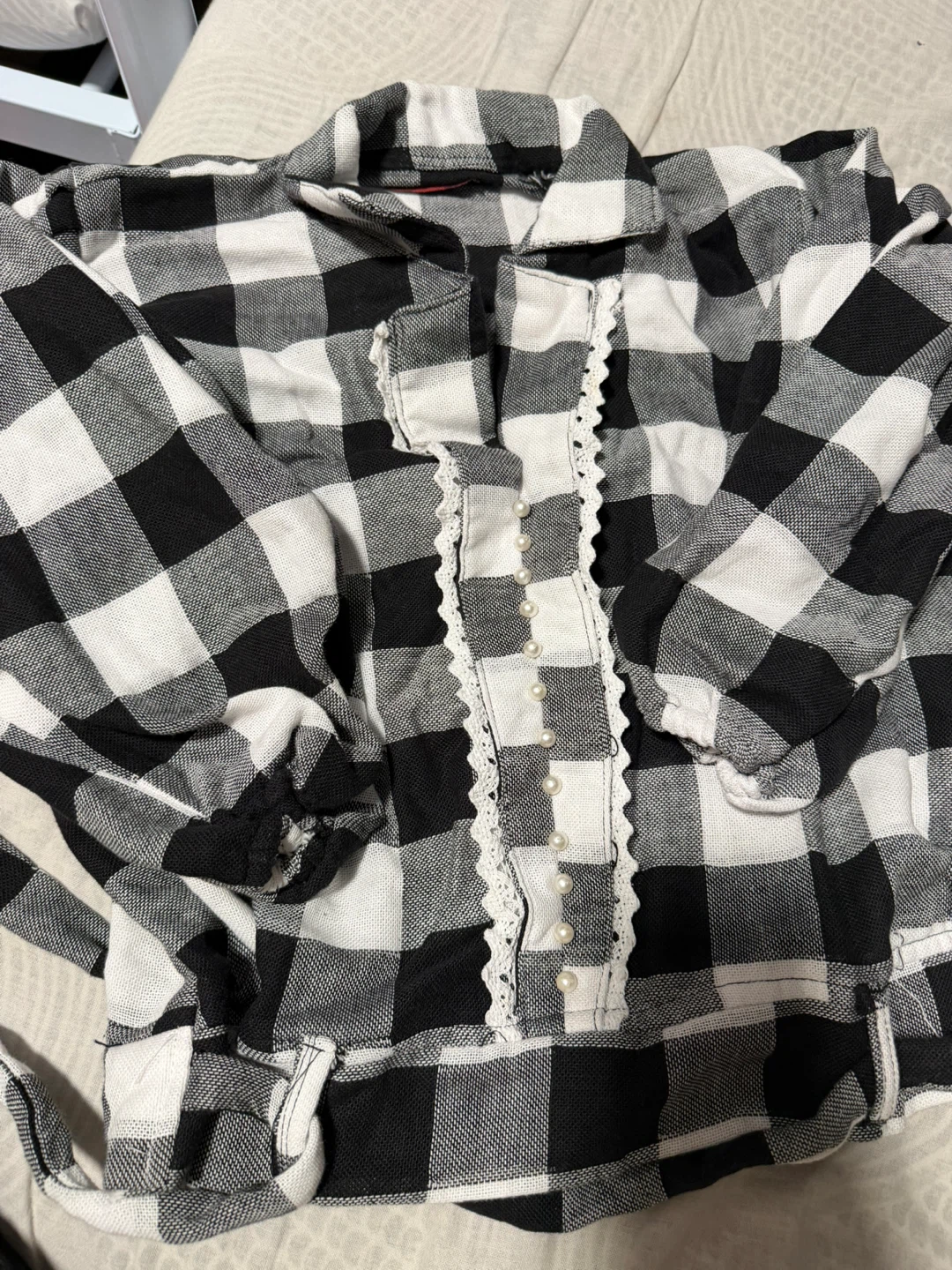 S.B. Collection Black and White Buffalo Check Shirt - XL - photo 2