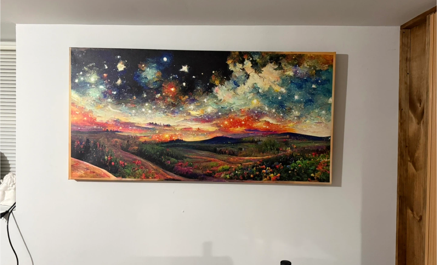 Large Panoramic Canvas Wall Art – Colorful Landscape