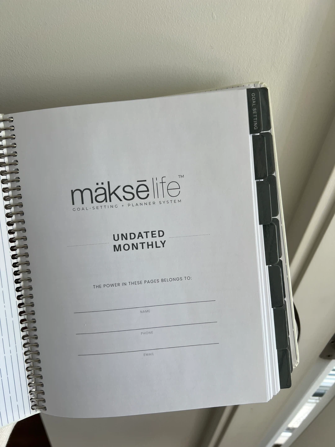 Mäksēlife 12 Month Undated Goal Setting and Monthly Planner - photo 3