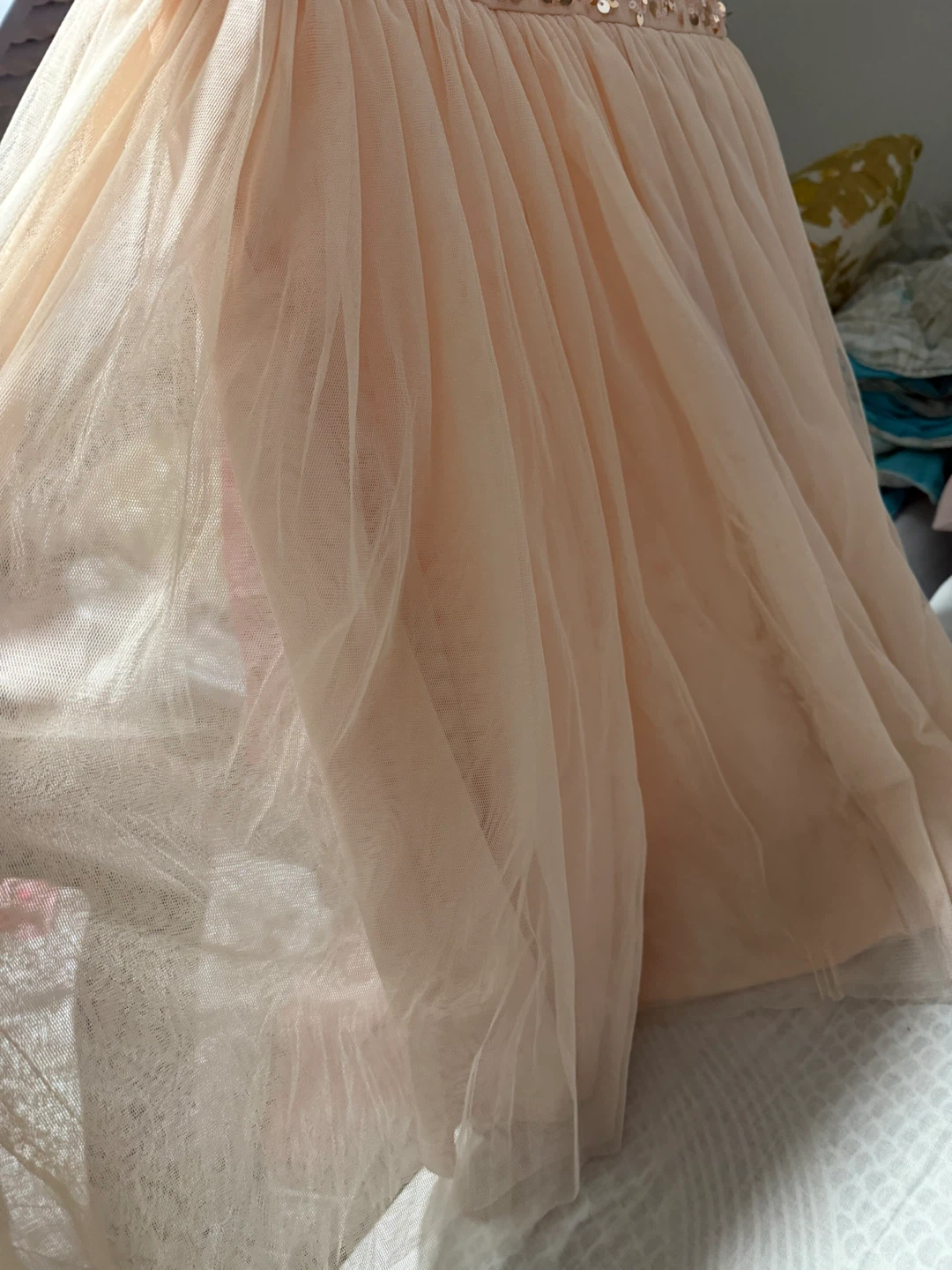 George Pink Sequin Tulle Dress - Size 14 - photo 3