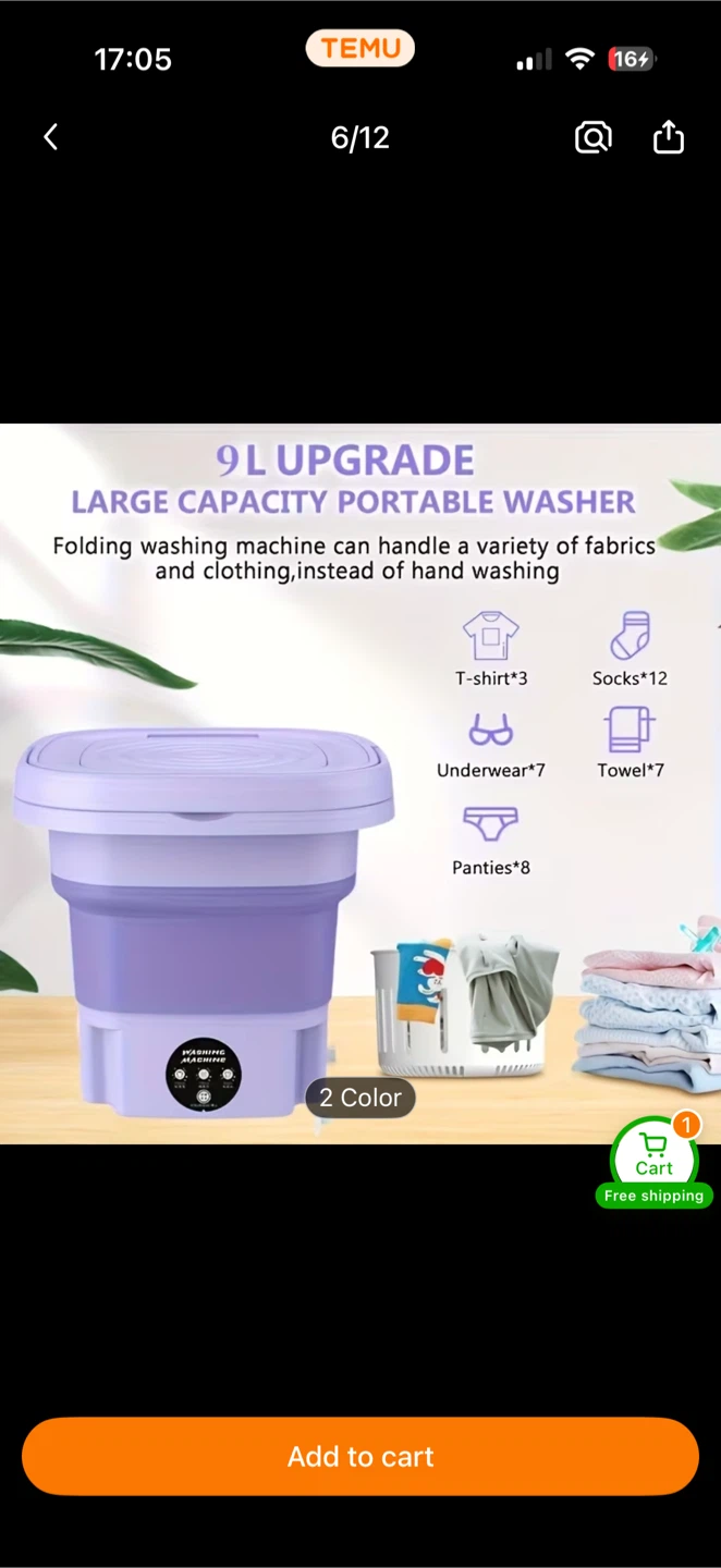 Portable laundry machine - photo 4
