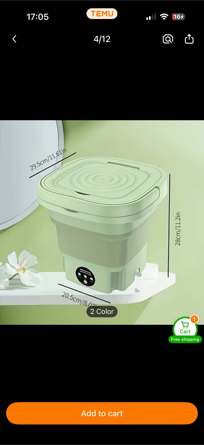 Portable laundry machine - photo 2