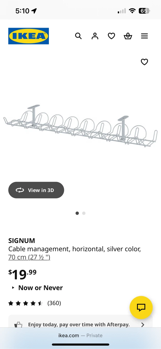 IKEA SIGNUM Cable Management Tray - photo 4