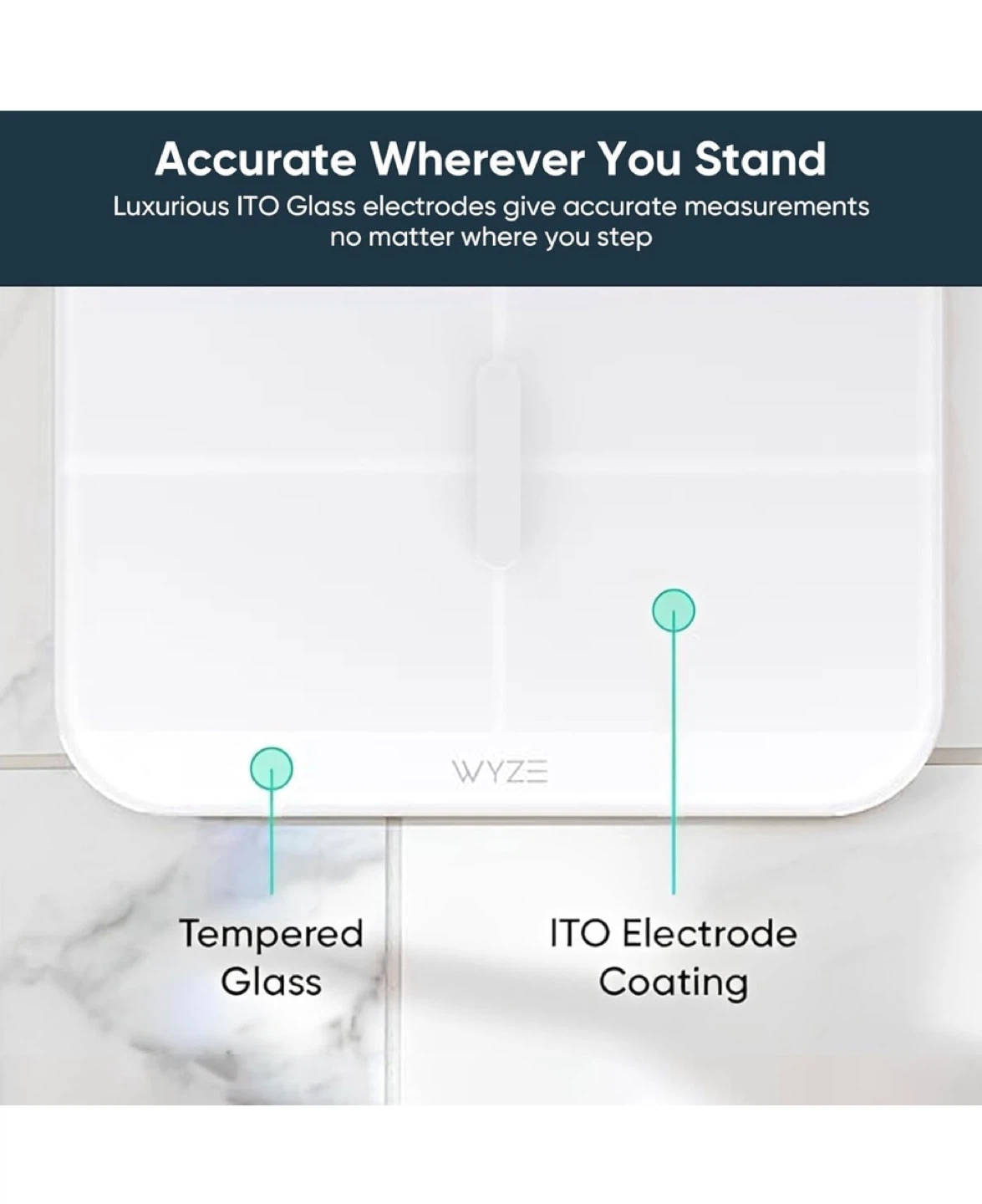 Wyze Scale X Smart Body Composition Scale - White - photo 4