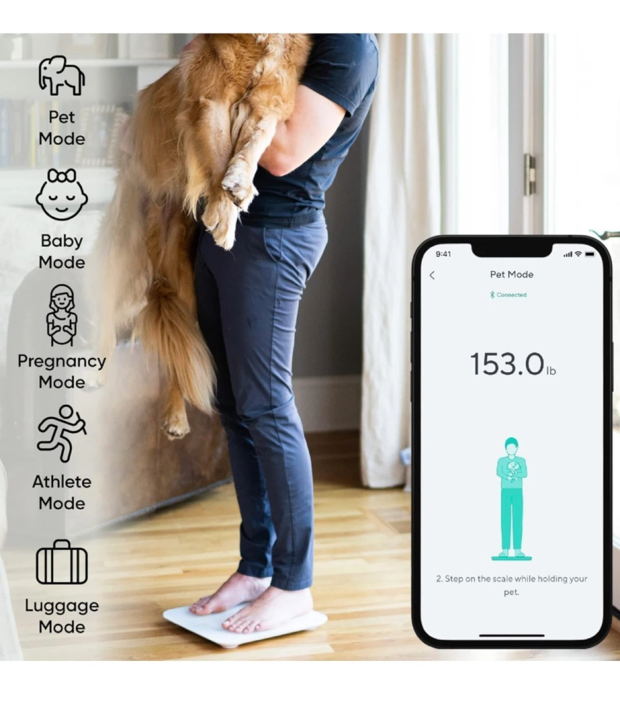 Wyze Scale X Smart Body Composition Scale - White - photo 5