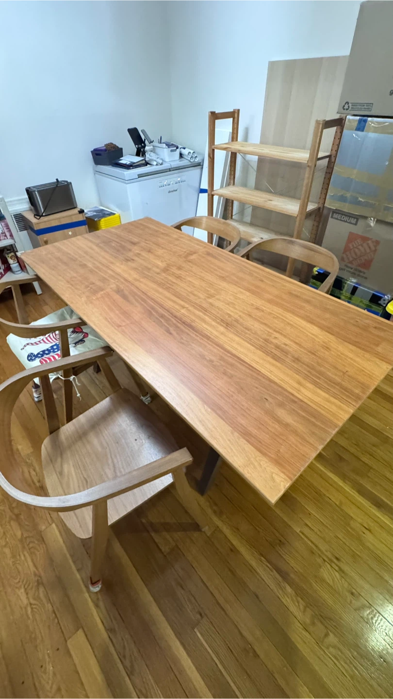 Wooden Dining Table and Chairs Set