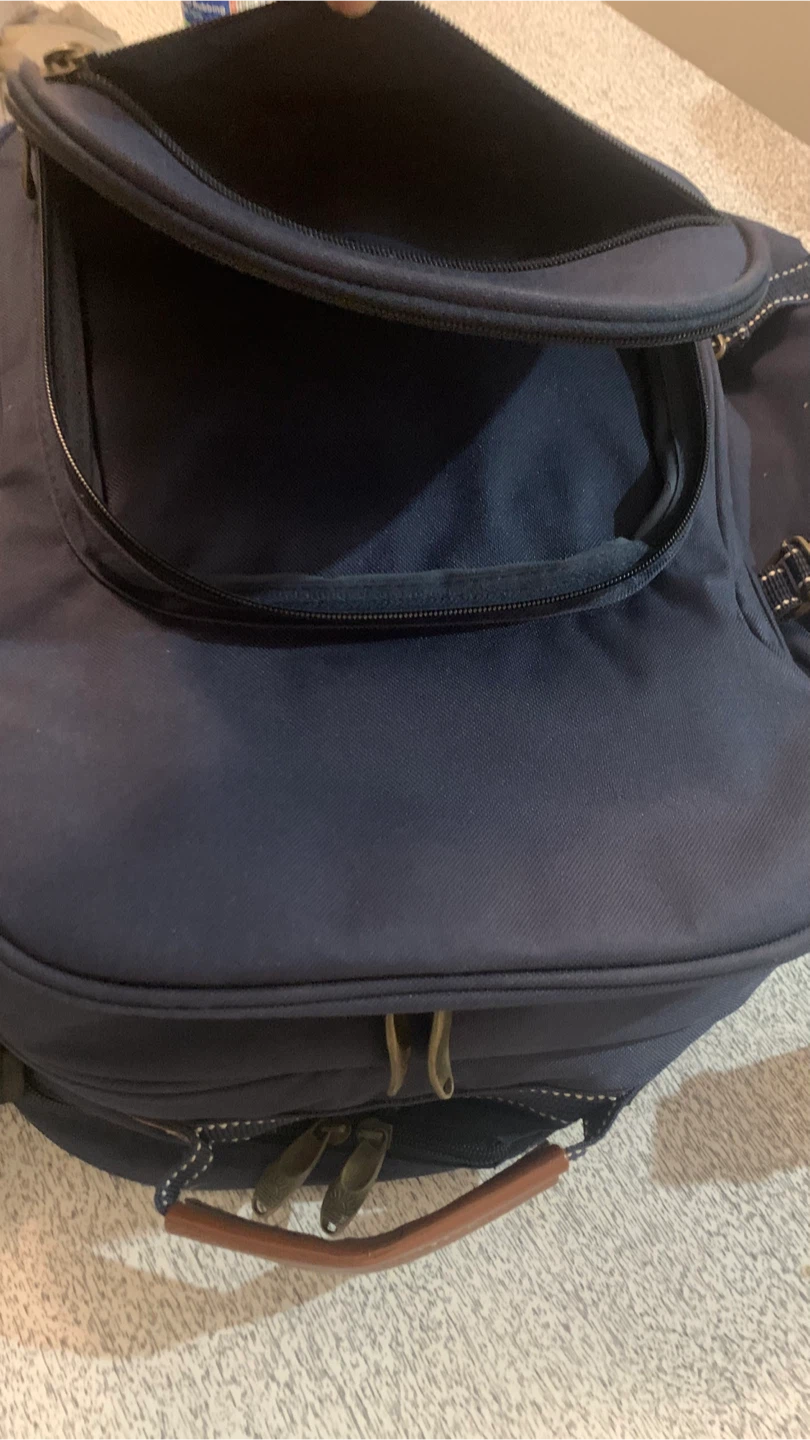 Navy Blue Picnic Backpack with Blanket - photo 5