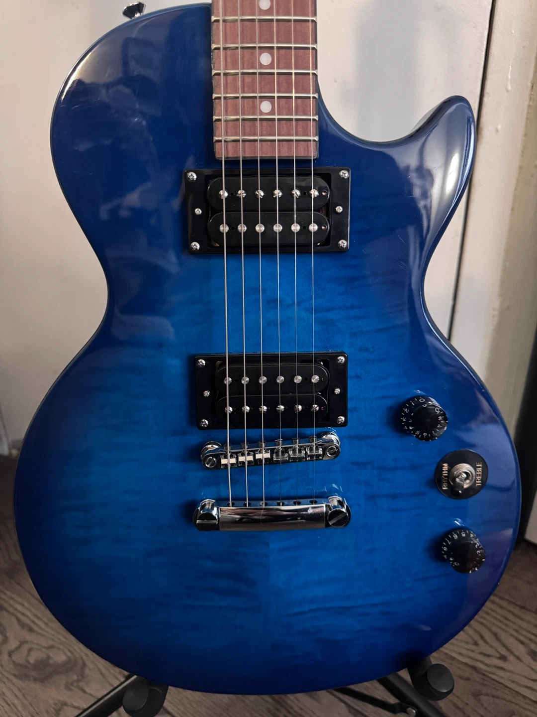 Epiphone Les Paul Special-II Electric Guitar Transparent Blue - photo 3