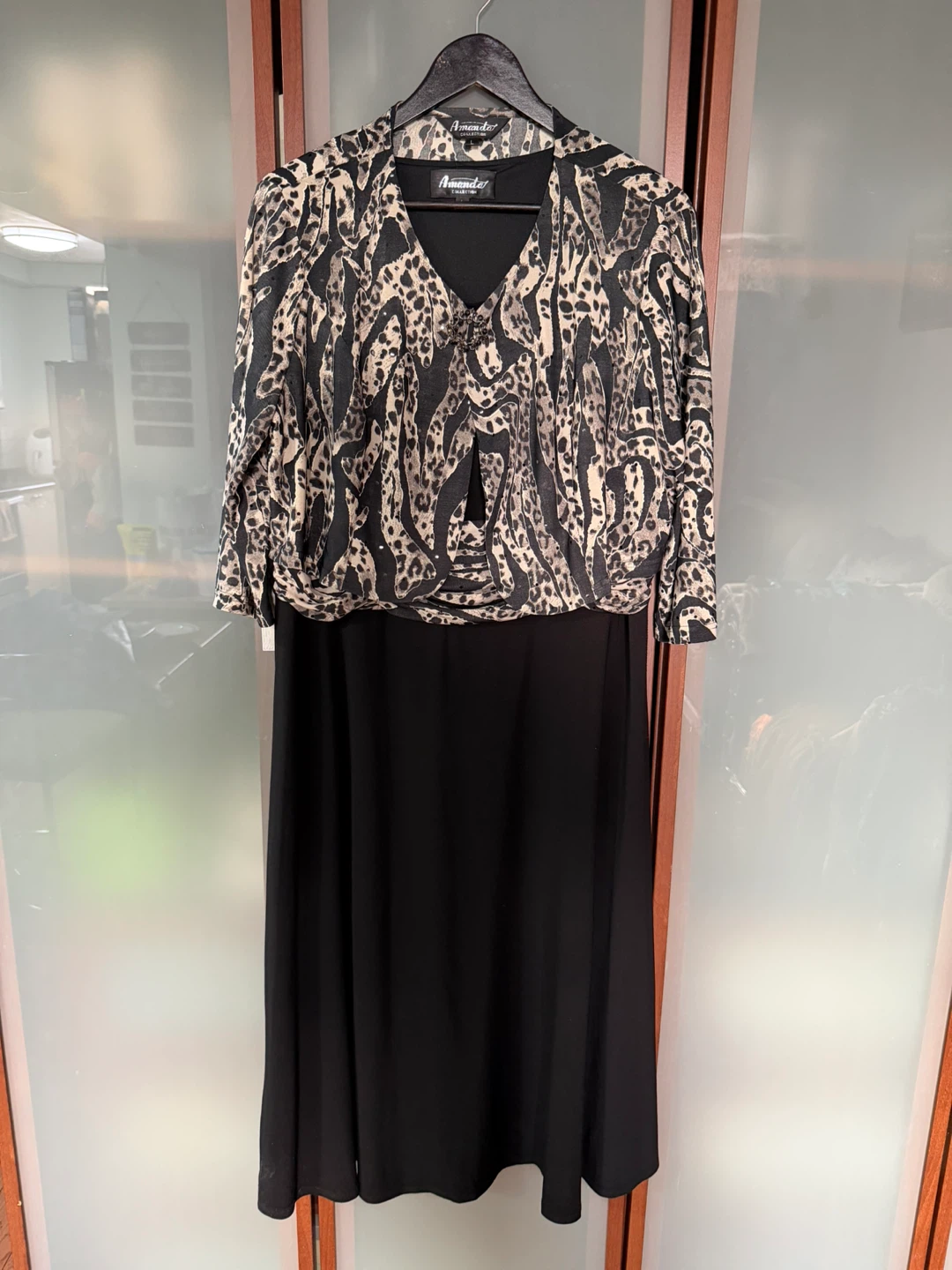 Ladies black formal dress with a jacket
