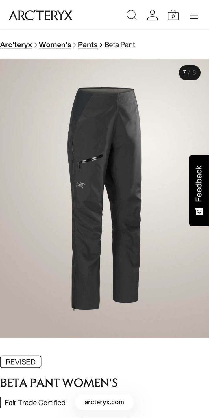 Arc'teryx Pant Women's Size 6