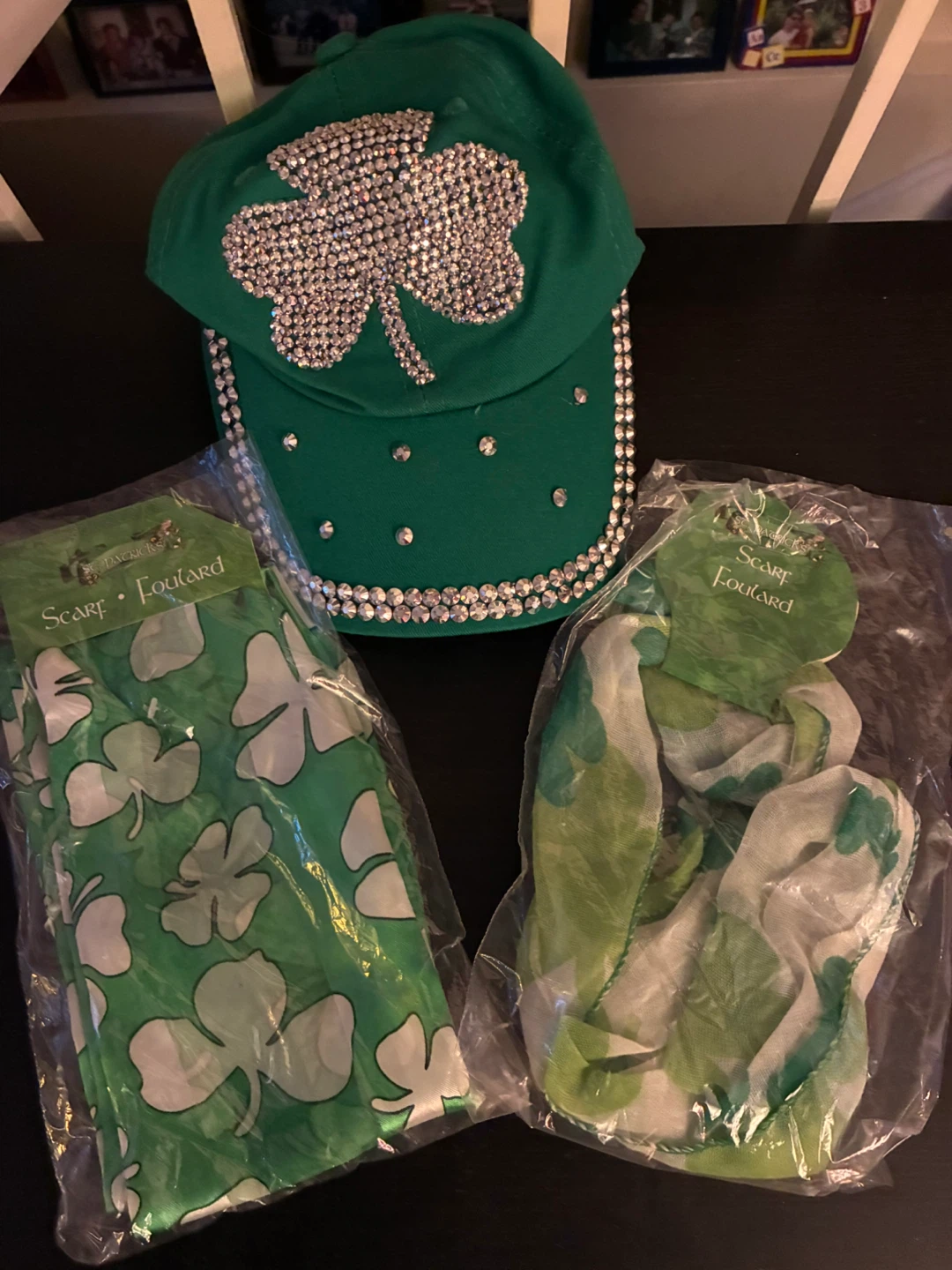 St. Patrick’s Day Baseball Cap and Scarf Set