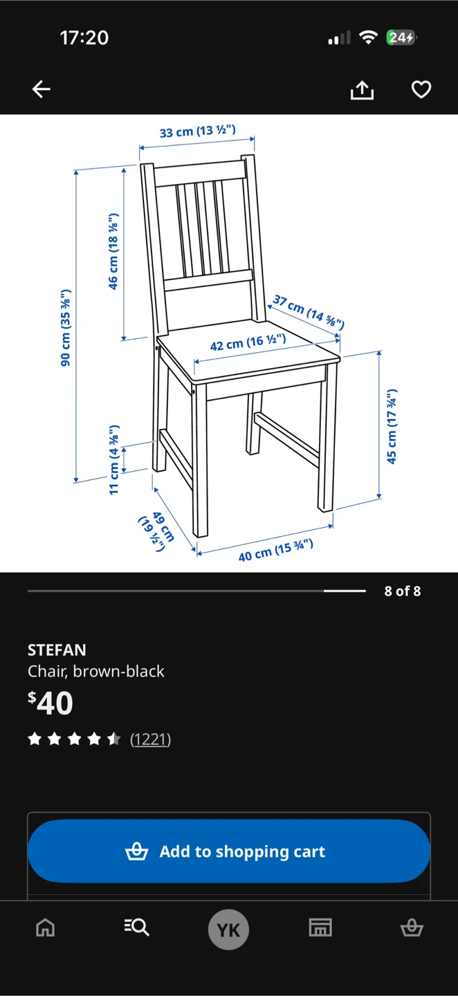 IKEA STEFAN chair - photo 4