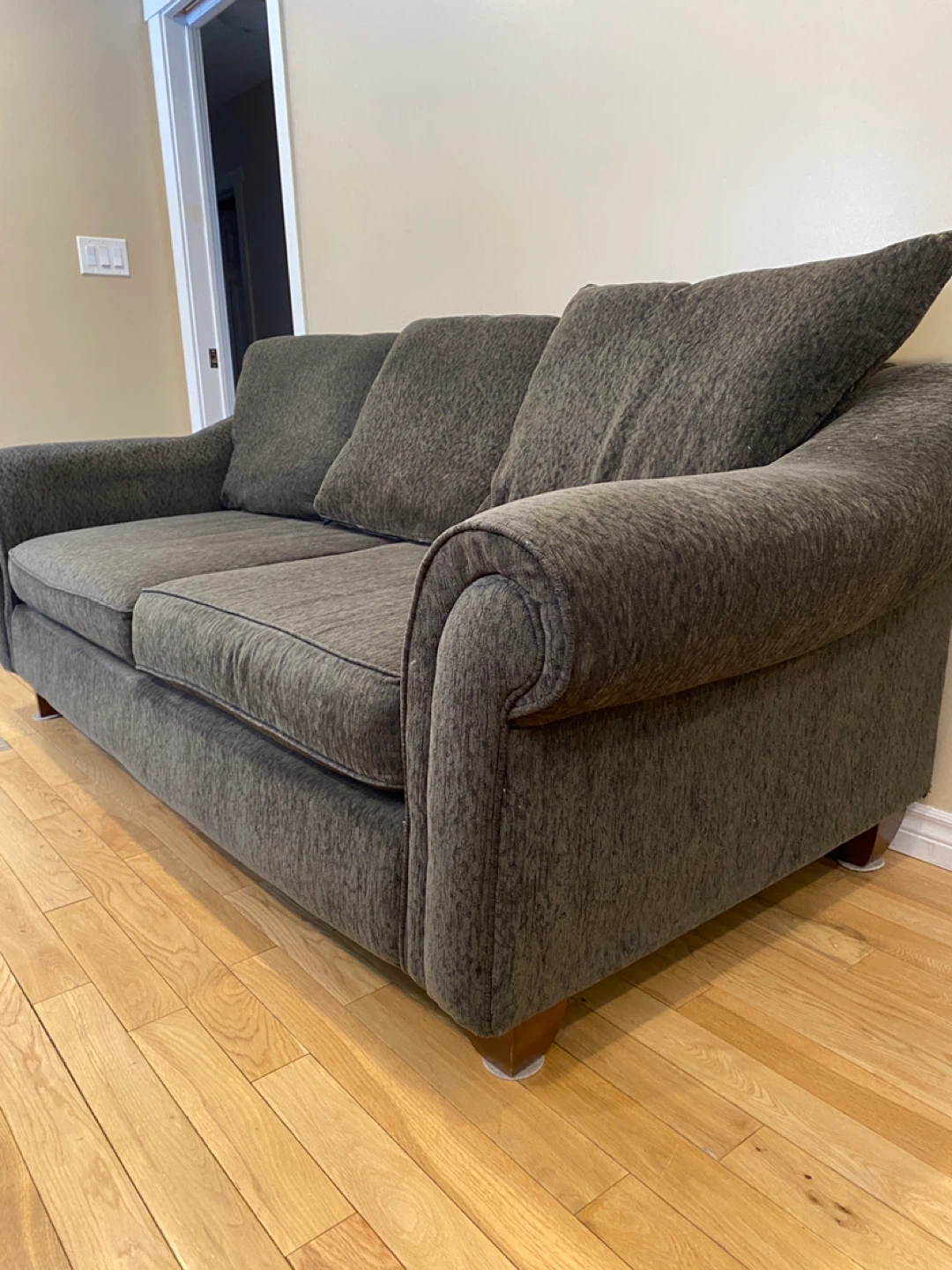 Deep Seat Grey Soft Chenille Sofa from Ashley (CAN DELIVER) - photo 4
