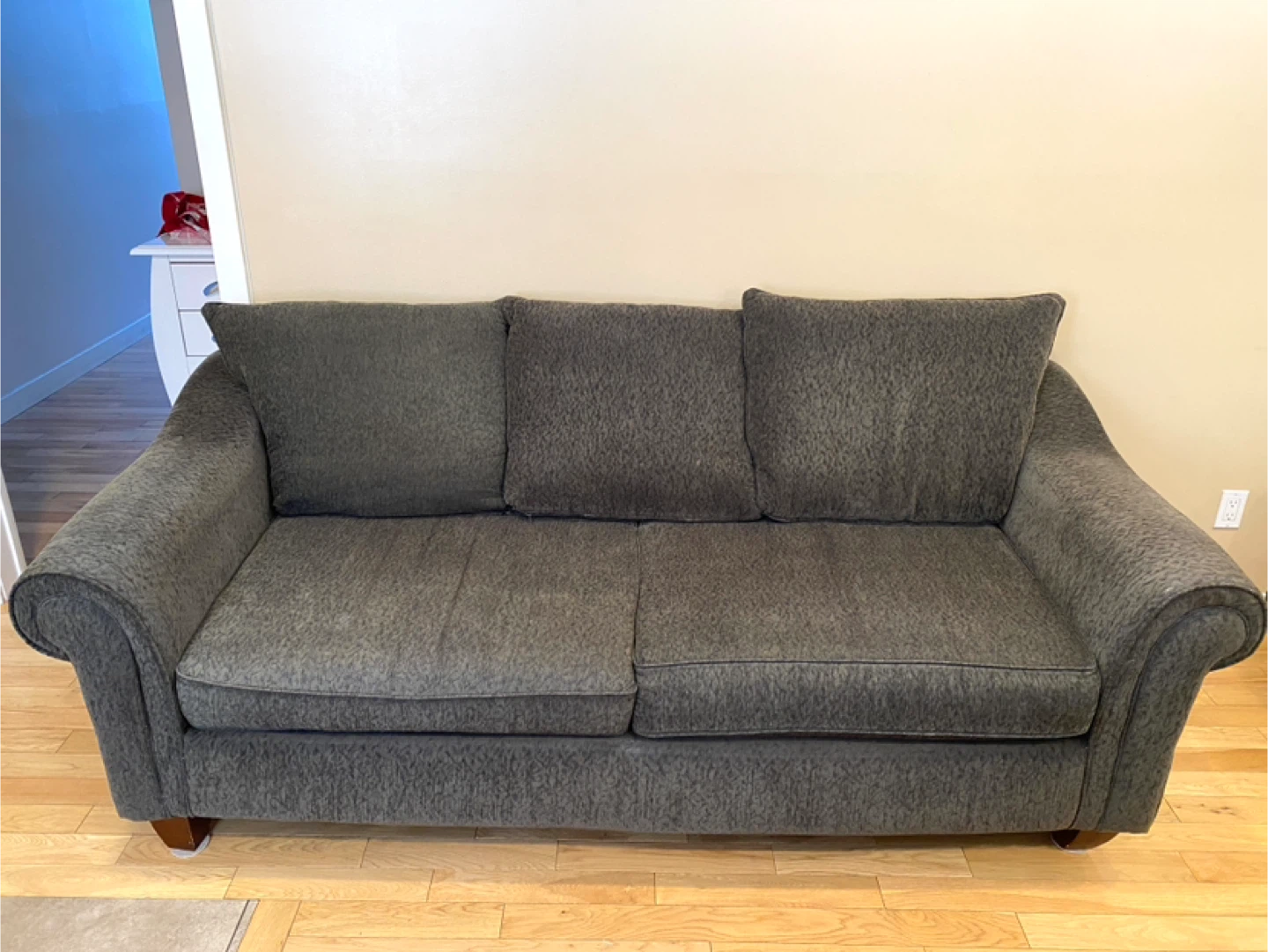 Deep Seat Grey Soft Chenille Sofa from Ashley (CAN DELIVER)