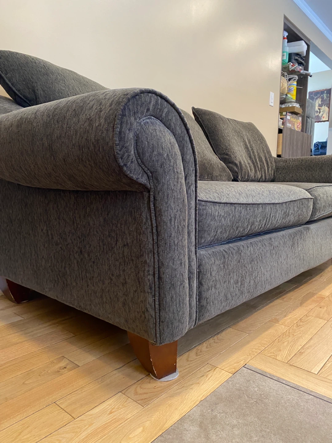 Deep Seat Grey Soft Chenille Sofa from Ashley (CAN DELIVER) - photo 5