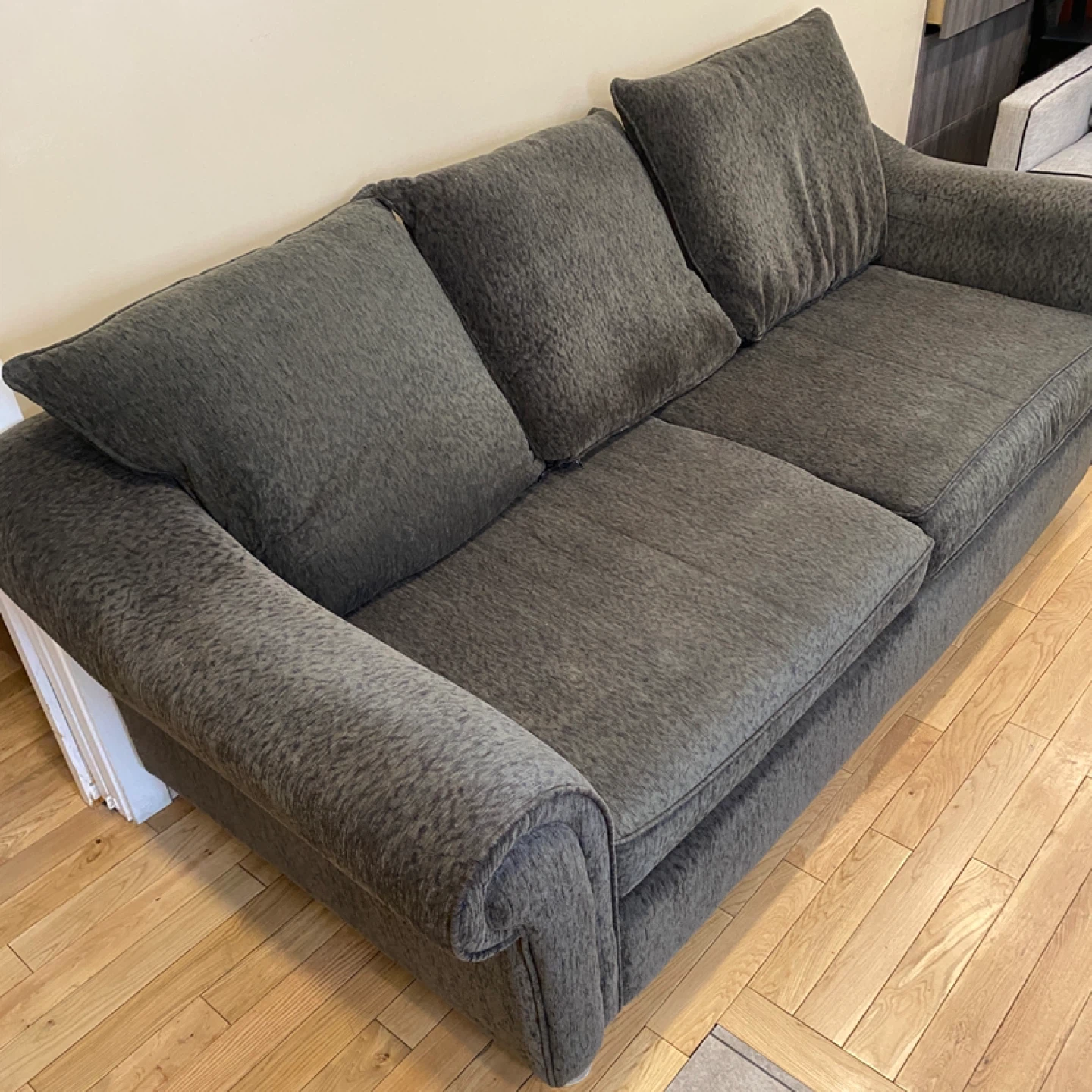 Deep Seat Grey Soft Chenille Sofa from Ashley (CAN DELIVER) - photo 2