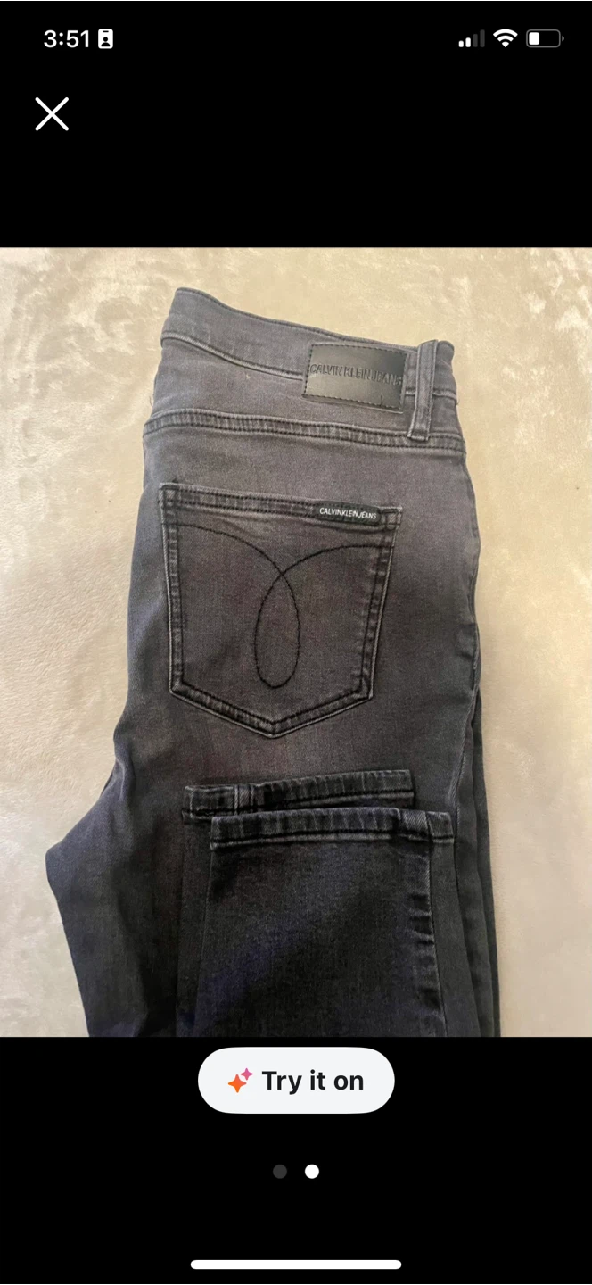 Calvin Klein Jeans - Grey Denim Pants