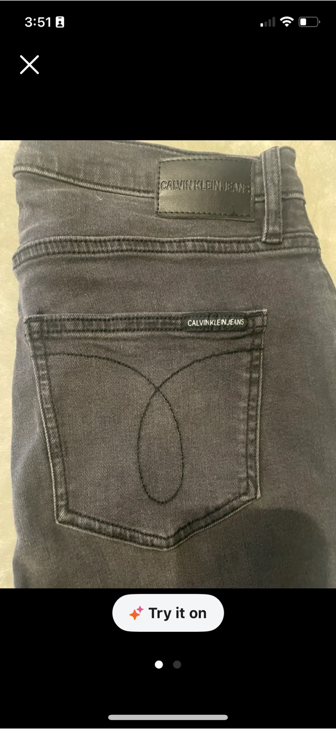 Calvin Klein Jeans - Grey Denim Pants - photo 2