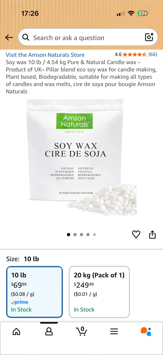 Soy wax 10lb - photo 3