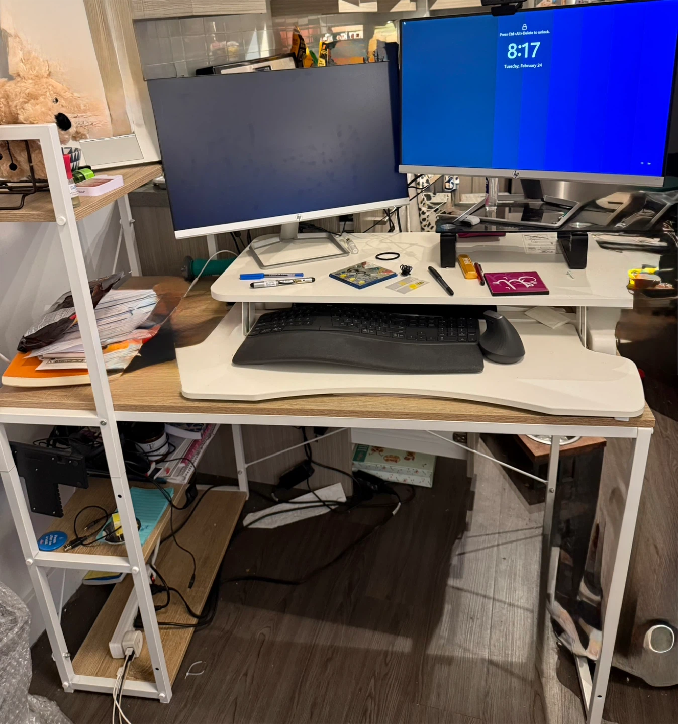 White desk